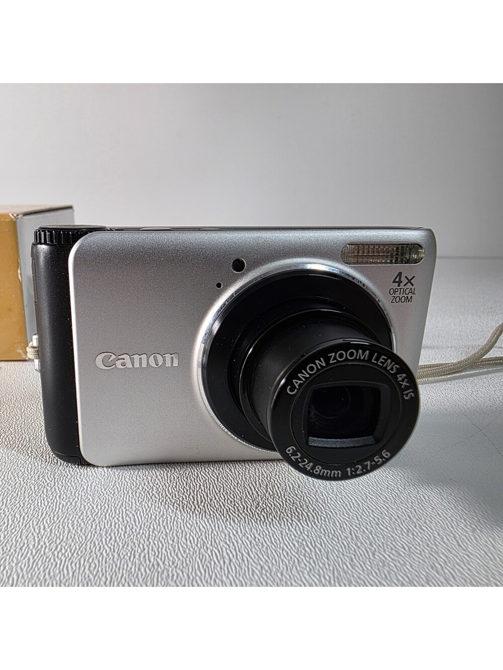 Canon PowerShot A3000 IS 10MP Silver Camera Box Manual CIB - Lens Noise / Repair